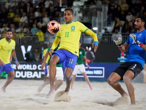 Brasil vence o México e avança no Mundial de Futebol de Areia